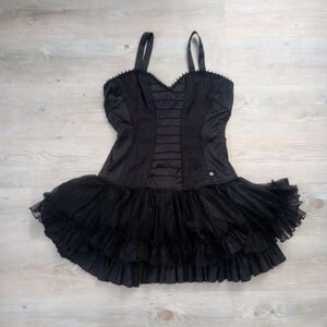 Vintage Tripp NYC Corset Tutu Mini Gothic Dress